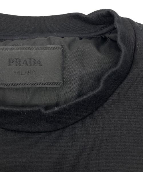 PRADA（プラダ）PRADA (プラダ) テクニカルコットン スウェットシャツ ブラック サイズ:Ⅿの古着・服飾アイテム