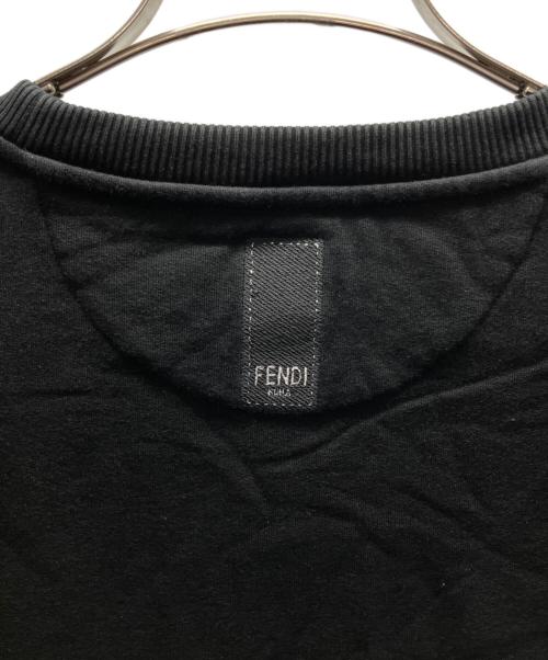 FENDI（フェンディ）FENDI (フェンディ) ロゴスウェット ブラック サイズ:XLの古着・服飾アイテム