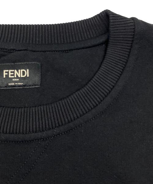 FENDI（フェンディ）FENDI (フェンディ) ロゴスウェット ブラック サイズ:XLの古着・服飾アイテム