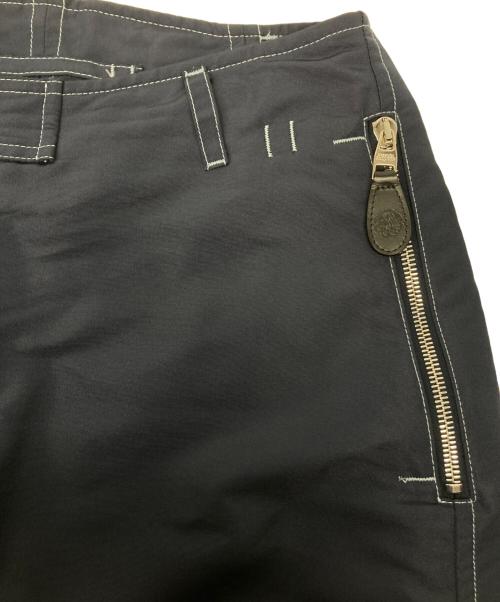 ALEXANDER McQUEEN（アレキサンダーマックイーン）ALEXANDER McQUEEN (アレキサンダーマックイーン) サイドジップリブパンツ ネイビー サイズ:48の古着・服飾アイテム