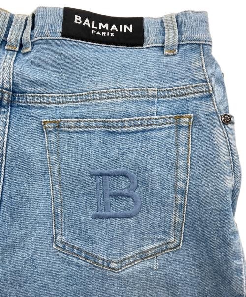 BALMAIN（バルマン）BALMAIN (バルマン) バイカーデニムパンツ ブルー サイズ:31の古着・服飾アイテム