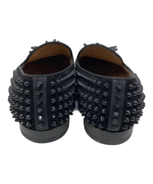 Christian Louboutin（クリスチャン・ルブタン）Christian Louboutin (クリスチャン・ルブタン) スタッズタッセルローファー ブラック サイズ:42の古着・服飾アイテム