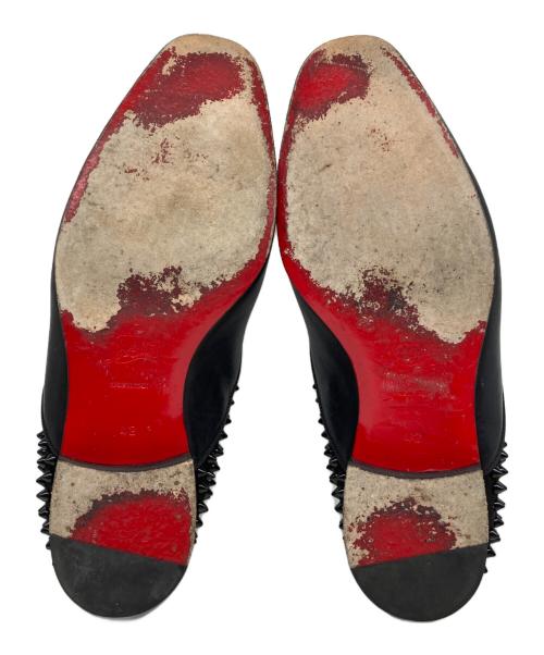 Christian Louboutin（クリスチャン・ルブタン）Christian Louboutin (クリスチャン・ルブタン) スタッズタッセルローファー ブラック サイズ:42の古着・服飾アイテム