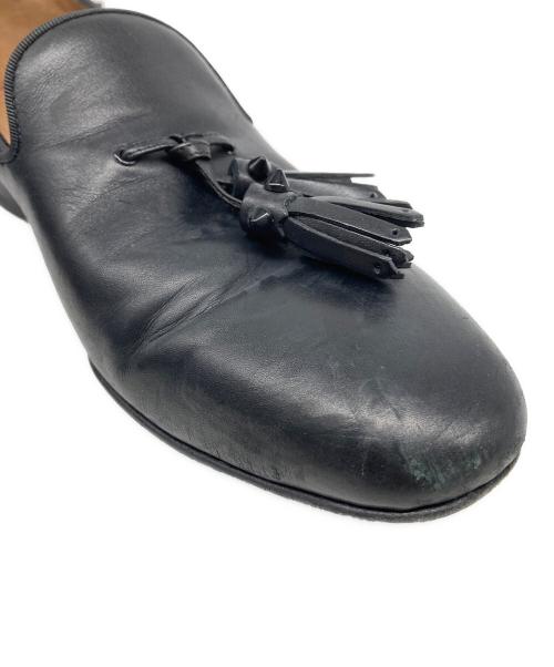 Christian Louboutin（クリスチャン・ルブタン）Christian Louboutin (クリスチャン・ルブタン) スタッズタッセルローファー ブラック サイズ:42の古着・服飾アイテム