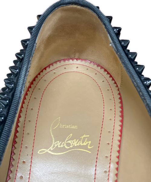 Christian Louboutin（クリスチャン・ルブタン）Christian Louboutin (クリスチャン・ルブタン) スタッズタッセルローファー ブラック サイズ:42の古着・服飾アイテム