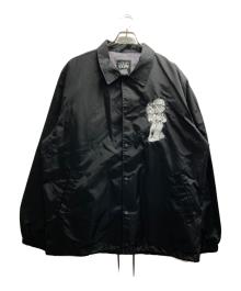 PROCLUB×mister cartoon（プロクラブ×ミスター・カートゥーン）の古着「"LOVE BIRDS" COACH JACKET」｜ブラック