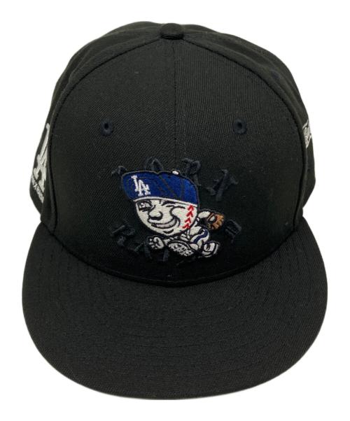 New Era（ニューエラ）New Era (ニューエラ) BORN X RAISED (ボーン レイズド) Mr.Cartoon (ミスターカートゥーン) キャップ ブラックの古着・服飾アイテム