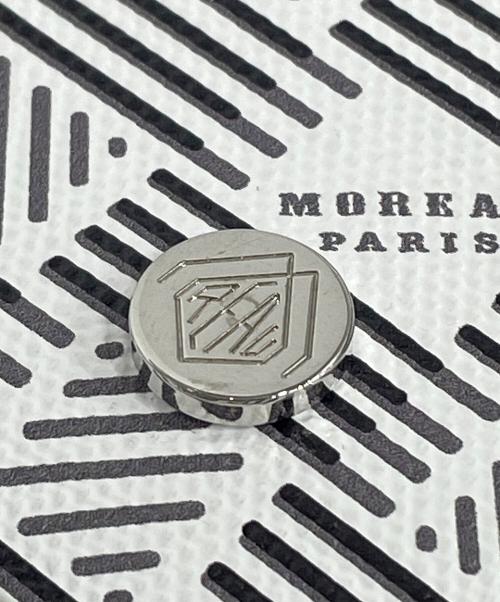 MOREAUPARIS（モロー・パリ）MOREAUPARIS (モロー・パリ) ミニクラッチポーチ ホワイト×ブラックの古着・服飾アイテム