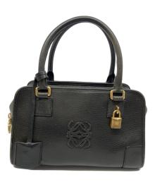 LOEWE（ロエベ）の古着「アマソナ28 レザーハンドバッグ」｜ブラック