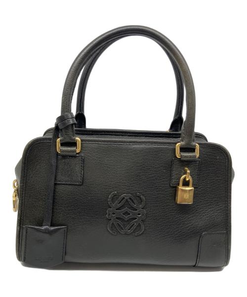 LOEWE（ロエベ）LOEWE (ロエベ) アマソナ28 レザーハンドバッグ ブラック サイズ:-の古着・服飾アイテム