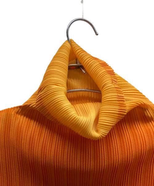 PLEATS PLEASE（プリーツプリーズ）PLEATS PLEASE (プリーツプリーズ) グラデーションカットソー オレンジ×ブラウン サイズ:3の古着・服飾アイテム