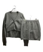 JOSEMOONジョゼムーン）の古着「ENSEMBLE KNIT CARDIGAN」｜グレー