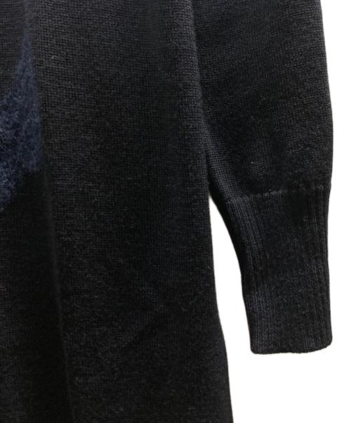 Max Mara Studio（マックスマーラ ストゥディオ）MAX MARA STUDIO (マックスマーラ ストゥディオ) アンカーモチーフニットワンピース ネイビー サイズ:Mの古着・服飾アイテム