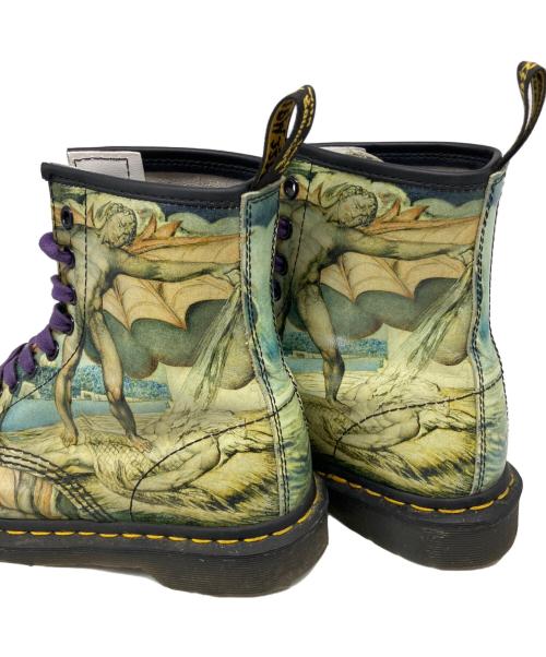 Dr.Martens（ドクターマーチン）Dr.Martens (ドクターマーチン) TATE BRITAIN (テートブリテン) コラボ8ホールブーツ ブルー×グリーン サイズ:UK5の古着・服飾アイテム