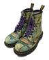 Dr.Martens（ドクターマーチン）の古着「コラボ8ホールブーツ」｜ブルー×グリーン