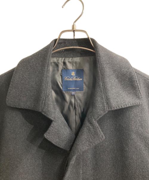 BROOKS BROTHERS（ブルックス・ブラザーズ）BROOKS BROTHERS (ブルックス・ブラザーズ) カシミヤブレンドコート グレー サイズ:SIZE 38の古着・服飾アイテム