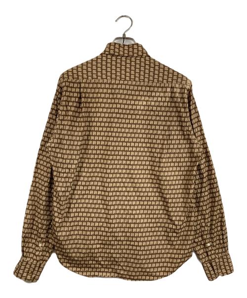 A BATHING APE（アベイシングエイプ）A BATHING APE (アベイシングエイプ) モノグラムシャツ ブラウン サイズ:Mの古着・服飾アイテム
