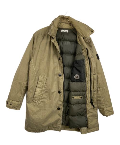 STONE ISLAND（ストーンアイランド）STONE ISLAND (ストーンアイランド) ダウンコート カーキ サイズ:Lの古着・服飾アイテム