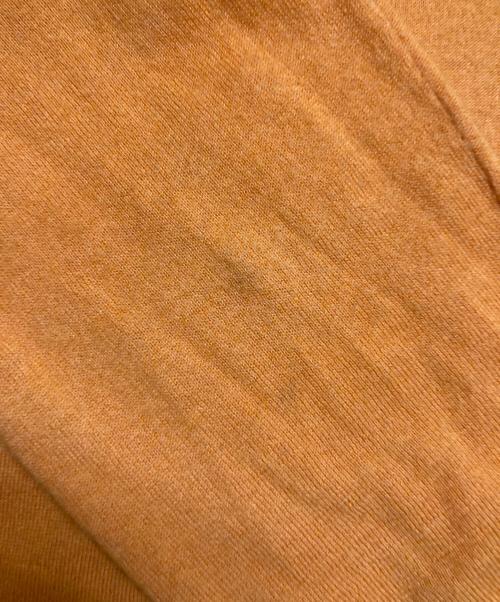 HERMES（エルメス）HERMES (エルメス) ハーフジップカシミヤブレンドレイヤードデザインニット オレンジ サイズ:Mの古着・服飾アイテム