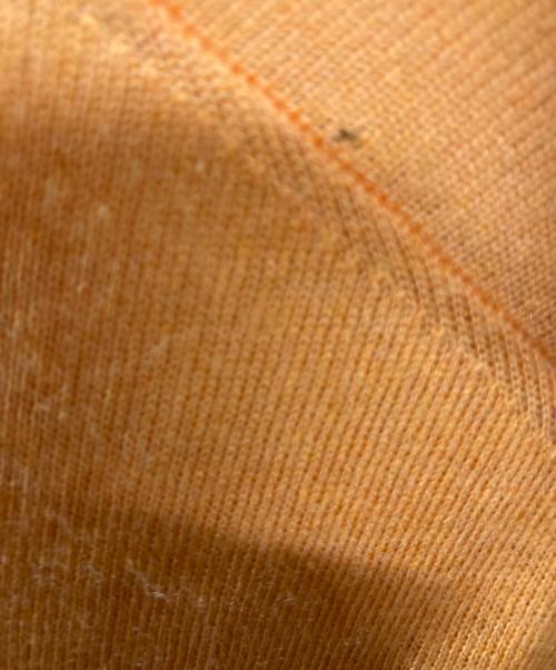HERMES（エルメス）HERMES (エルメス) ハーフジップカシミヤブレンドレイヤードデザインニット オレンジ サイズ:Mの古着・服飾アイテム