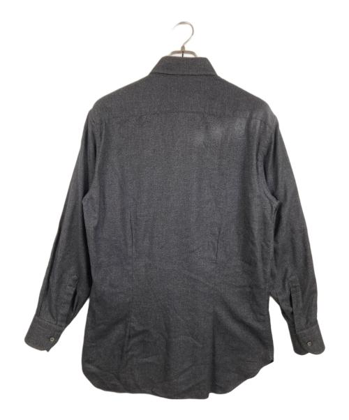 FENDI（フェンディ）FENDI (フェンディ) ヘリンボーンボタンダウンシャツ グレー サイズ:15 1/2の古着・服飾アイテム