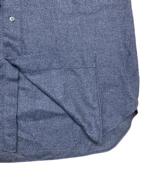 FENDI（フェンディ）FENDI (フェンディ) ヘリンボーンボタンダウンシャツ グレー サイズ:15 1/2の古着・服飾アイテム
