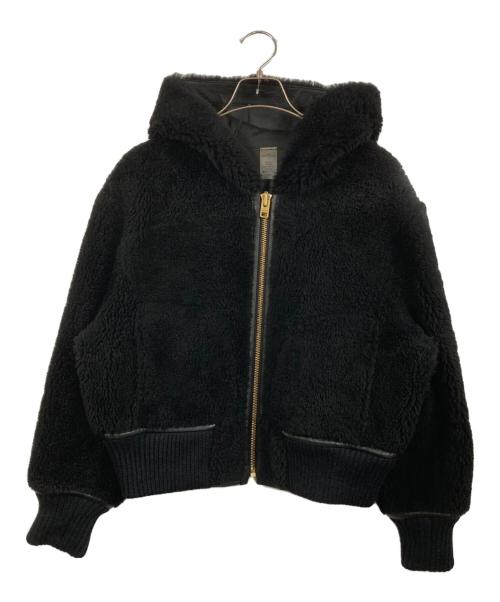 COACH（コーチ）COACH (コーチ) リバーシブル シアリング フーディー ブラック サイズ:Sの古着・服飾アイテム