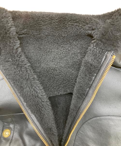 COACH（コーチ）COACH (コーチ) リバーシブル シアリング フーディー ブラック サイズ:Sの古着・服飾アイテム