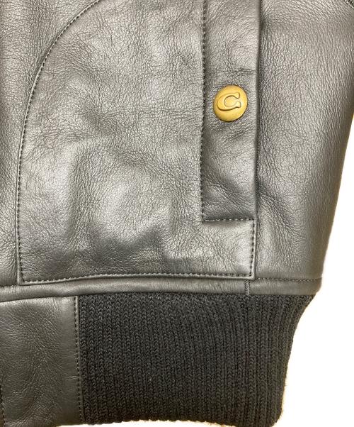 COACH（コーチ）COACH (コーチ) リバーシブル シアリング フーディー ブラック サイズ:Sの古着・服飾アイテム