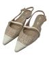 Her lip to（ハーリップトゥ）の古着「Tweed Slingback Flats」｜ピンク