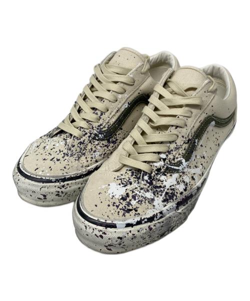 VANS（ヴァンズ）VANS (ヴァンズ) ペイントローカットスニーカー アイボリー サイズ:27cmの古着・服飾アイテム