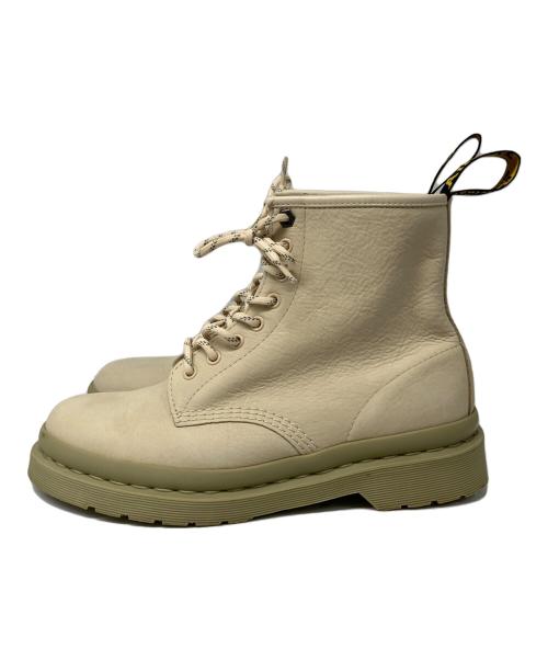 Dr.Martens（ドクターマーチン）Dr.Martens (ドクターマーチン) 8ホールヌバックレザーブーツ ベージュ サイズ:UK7の古着・服飾アイテム