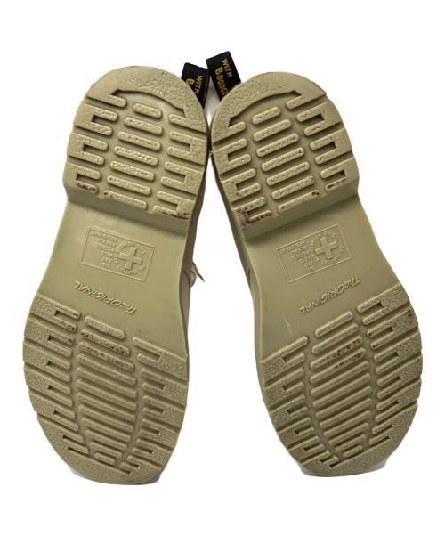 Dr.Martens（ドクターマーチン）Dr.Martens (ドクターマーチン) 8ホールヌバックレザーブーツ ベージュ サイズ:UK7の古着・服飾アイテム