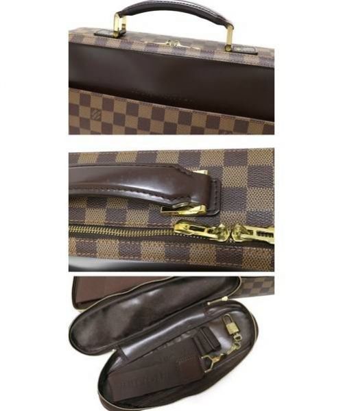 LOUIS VUITTON（ルイ ヴィトン）LOUIS VUITTON (ルイ・ヴィトン) ポルト オルディナトゥール・サバナ ブラウン ダミエ N53355 MB0033の古着・服飾アイテム