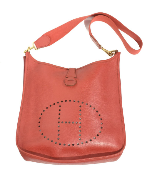 HERMES（エルメス）HERMES (エルメス) エブリンMM レッド □B刻印の古着・服飾アイテム