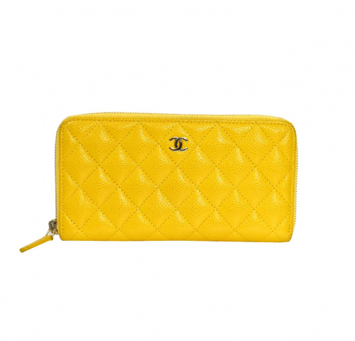 CHANEL（シャネル）CHANEL (シャネル) マトラッセロングウォレット イエロー A50097 25789348の古着・服飾アイテム