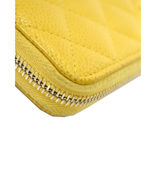 CHANEL（シャネル）CHANEL (シャネル) マトラッセロングウォレット イエロー A50097 25789348の古着・服飾アイテム
