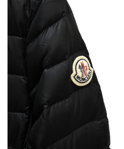 MONCLER（モンクレール）MONCLER (モンクレール) ノーカラーライトダウンコート ブラック サイズ:00の古着・服飾アイテム