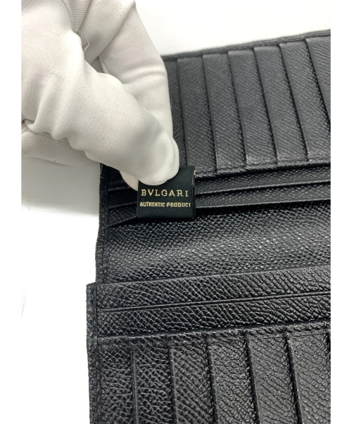 BVLGARI（ブルガリ）BVLGARI (ブルガリ) 長財布 ブラック AG B19 283810 BB MANの古着・服飾アイテム
