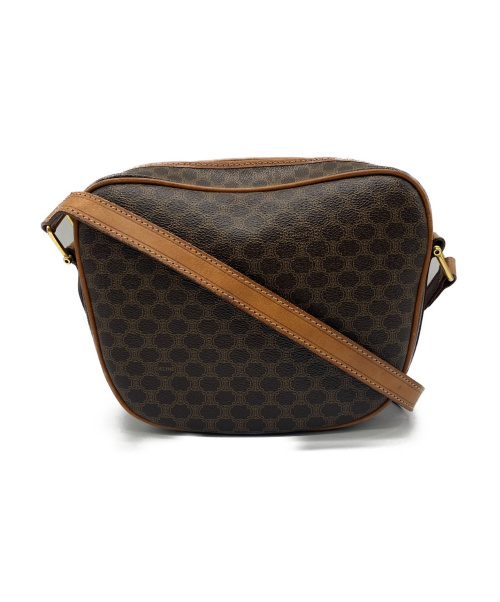 CELINE（セリーヌ）CELINE (セリーヌ) 【OLD】マカダム柄ショルダーバッグ ブラウン サイズ:表記なしの古着・服飾アイテム