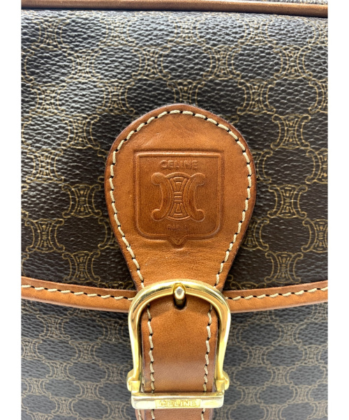 CELINE（セリーヌ）CELINE (セリーヌ) 【OLD】マカダム柄ショルダーバッグ ブラウン サイズ:表記なしの古着・服飾アイテム