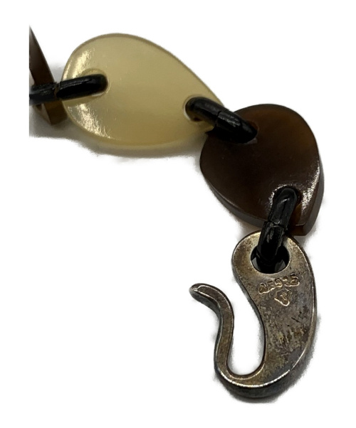 HERMES（エルメス）HERMES (エルメス) バッファローホーンネックレス サイズ:表記なし バッファロー×シルバーの古着・服飾アイテム