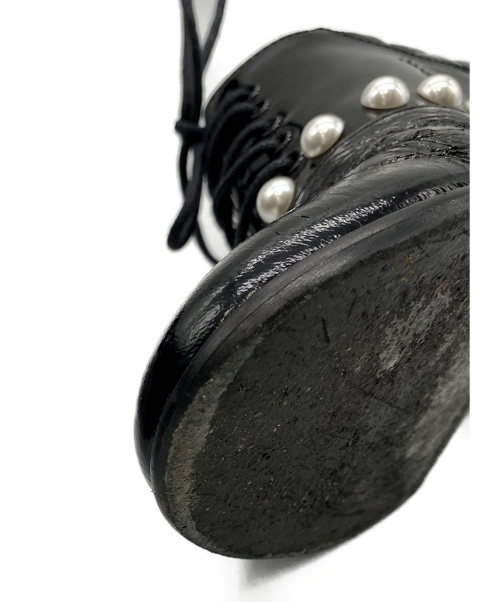 CHANEL（シャネル）CHANEL (シャネル) レースアップシューズ ブラック サイズ:36C（下記参照）の古着・服飾アイテム