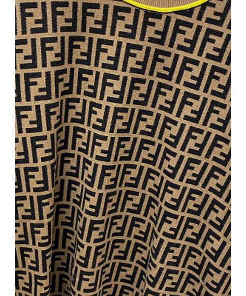 FENDI（フェンディ）FENDI (フェンディ) クルーネックセーター ベージュ サイズ:52(下記参照)の古着・服飾アイテム