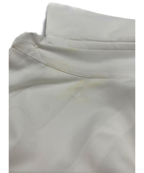 HERMES（エルメス）HERMES (エルメス) 切替タックシャツ ホワイト サイズ:SIZE 42　161/2の古着・服飾アイテム