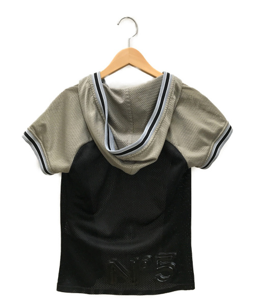 CHANEL（シャネル）CHANEL (シャネル) 半袖メッシュカットソー ライトグレー サイズ:38の古着・服飾アイテム