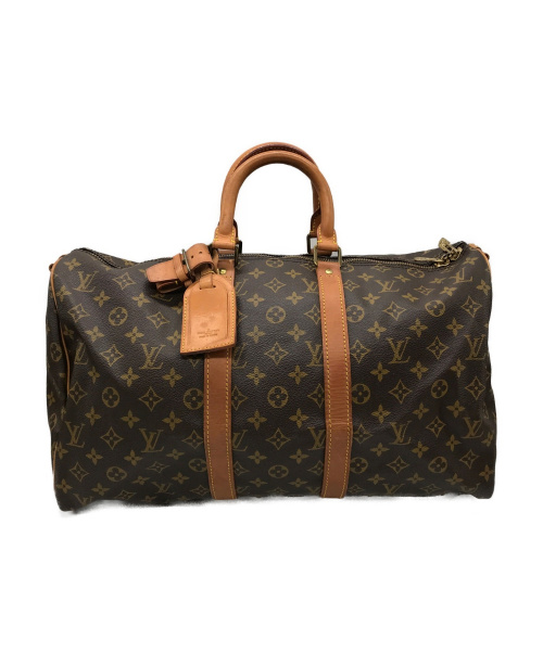 LOUIS VUITTON（ルイ ヴィトン）LOUIS VUITTON (ルイ ヴィトン) トラベルバッグ ブラウン×ベージュ モノグラム M41428 VI872の古着・服飾アイテム