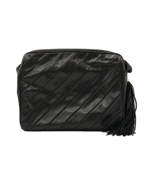 CHANEL（シャネル）CHANEL (シャネル) ヴィンテージシャネルタッセルショルダーバッグ ブラック サイズ:表記なし 3485994の古着・服飾アイテム