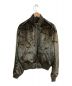 Dior（ディオール）の古着「 Dark Brown Technical Velvet Bomber Jacket With Zipped Pockets 」｜グリーン
