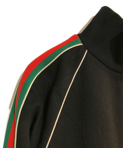 GUCCI（グッチ）GUCCI (グッチ) GG ジャージージャカード ジップジャケット ブラック サイズ:SIZE XLの古着・服飾アイテム